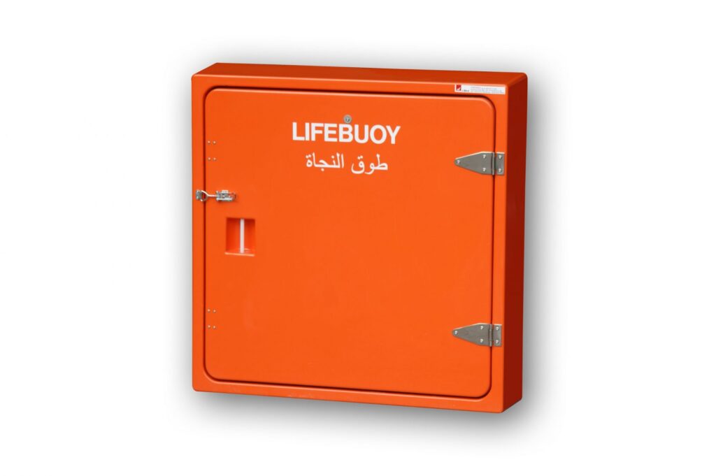 JB15 in orange JB15 30″ Lifebuoy cabinet
