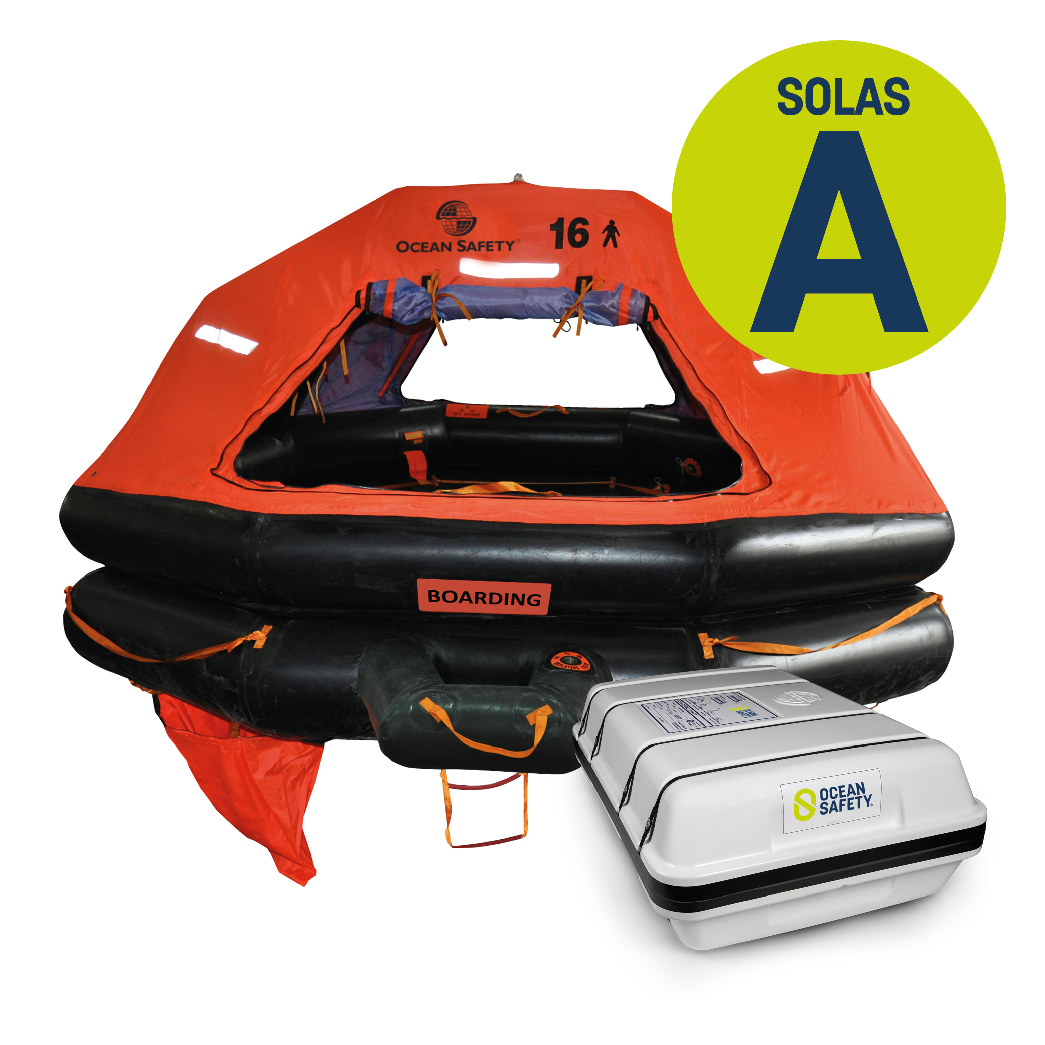 Survitec Group Ltd Type "SURVIVA Mk4" 10, 10-person SOLAS A or SOLAS B inflatable liferaft. (RFD) Elliot, (RFD) Crewsaver, SSPI, New Wave, DBC, RFD Shoresava, DSB LR07, and Survitec Zodiac brands.